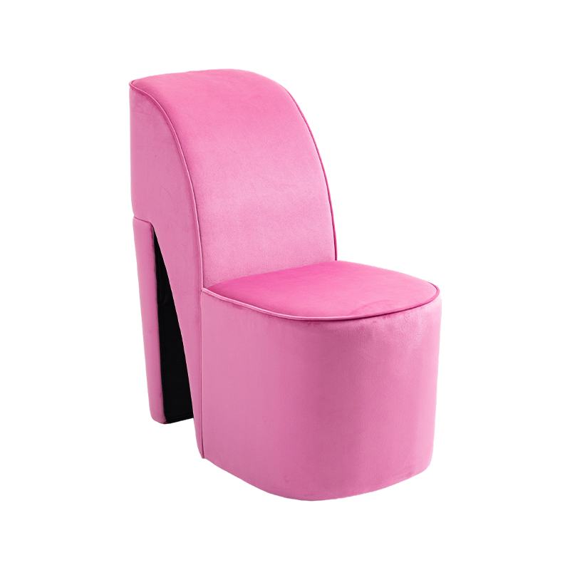 Modern Creative Design Pink High Heel Lounge Chairs