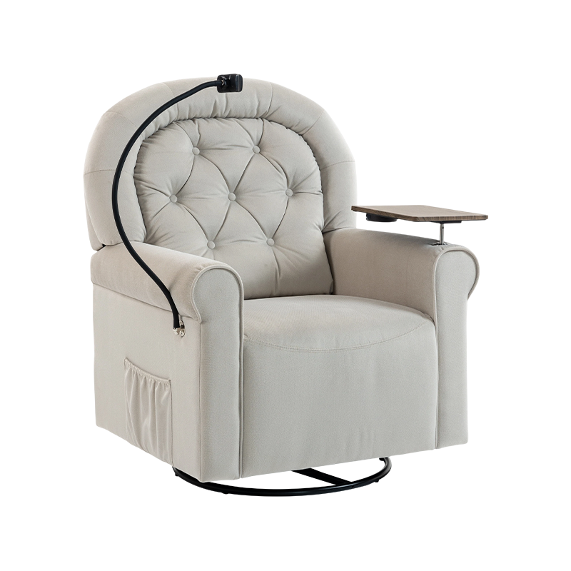 Single Seat Swivel Baby Nursery Nursing Mummy Breast Feeding Leisure Rocking Chair